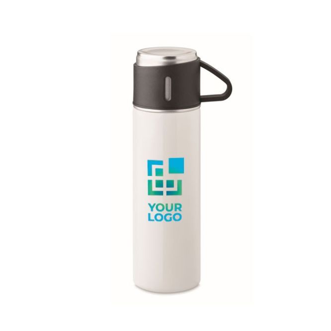 Thermos ermetico da 420ml in acciaio inox con tazza da 150ml