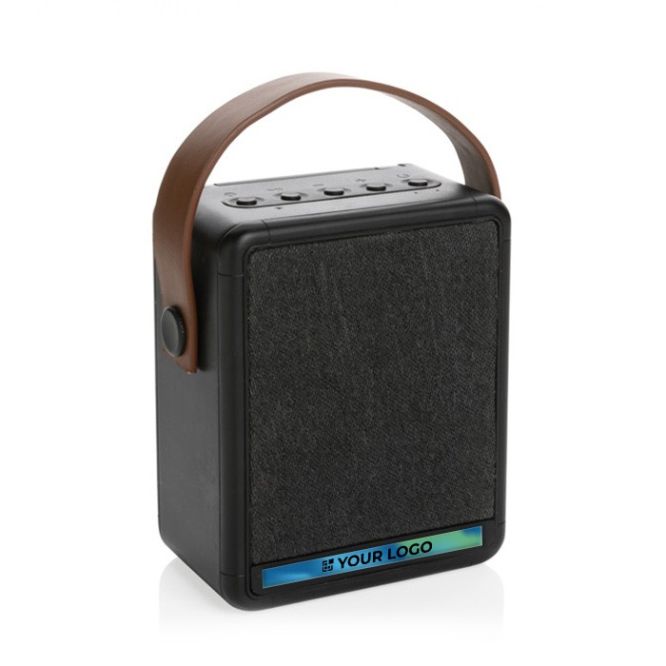 Altoparlante wireless da12 W con pannello solare incluso e lampada LED