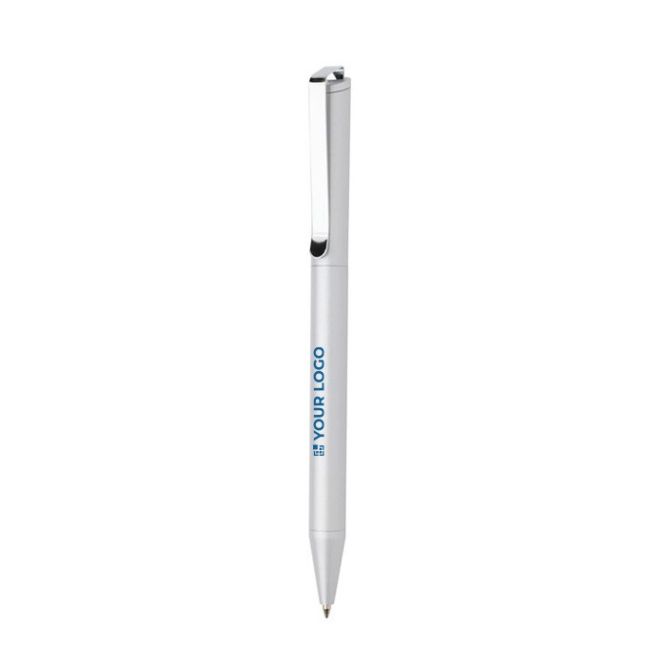 Penna twist in alluminio riciclato e inchiostro blu Dokumental®