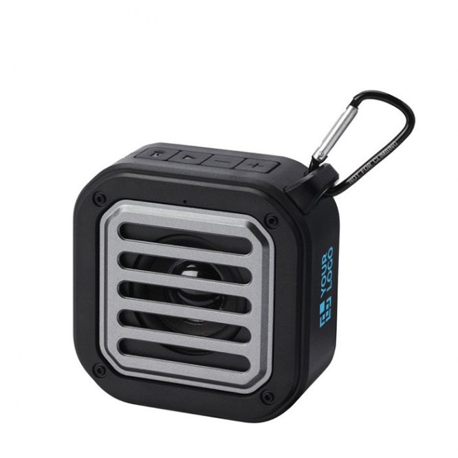 Speaker Bluetooth a ricarica solare in plastica riciclata con torcia 3W