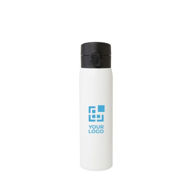 Borraccia termica in acciaio inox riciclato con tappo a pulsante 450ml