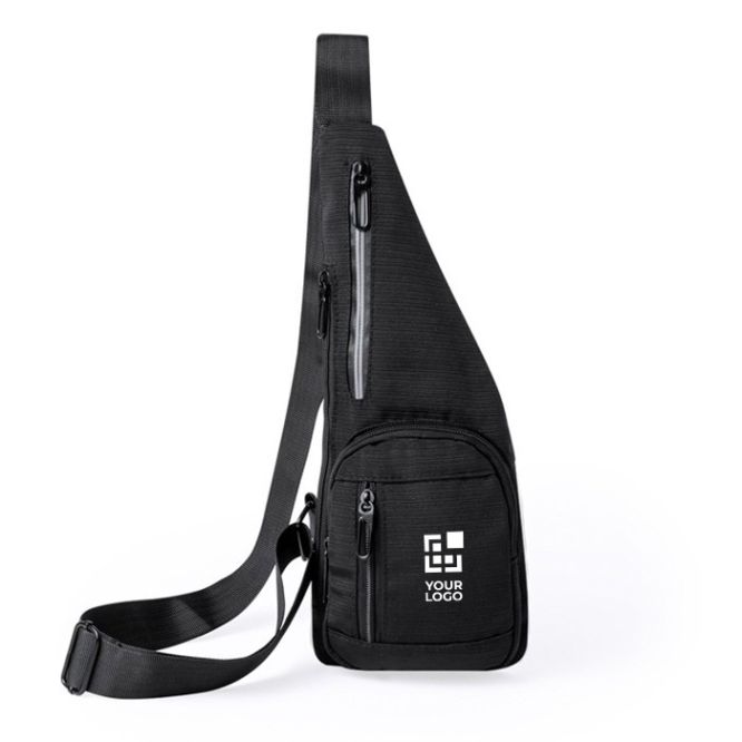 Tracolla con molteplici tasche organizzative in poliestere 300D