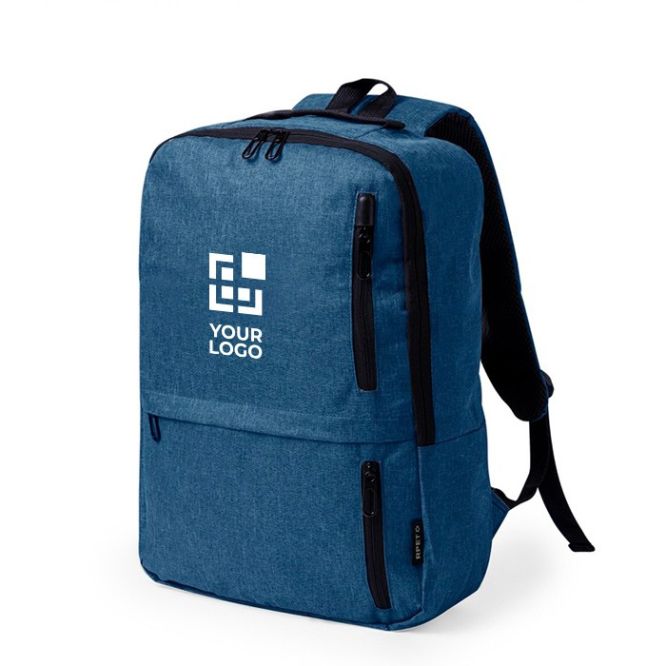 Zaino in 600D RPET con 3 tasche frontali ed una interna per pc 15''