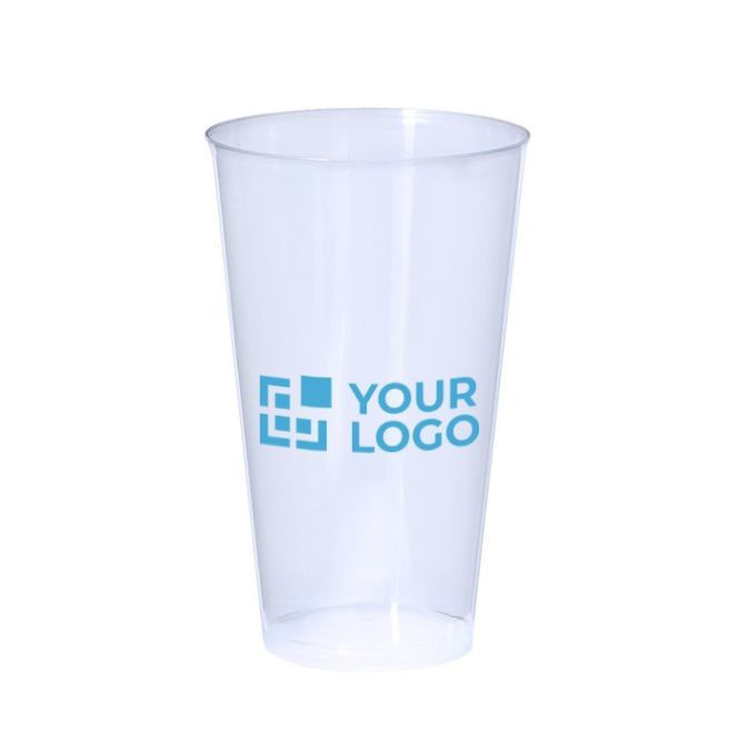 Bicchiere riutilizzabile in plastica dura traslucida da 450 ml