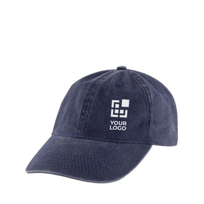 Cappellino casual in 100% cotone con effetto lavato da 260 g/m²