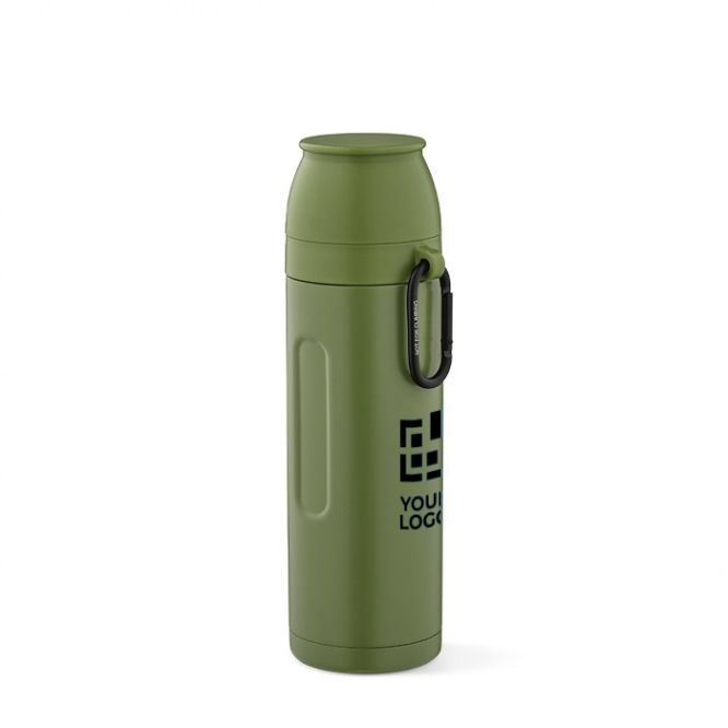 Termos in acciaio inossidabile riciclato con due tazze 750 ml