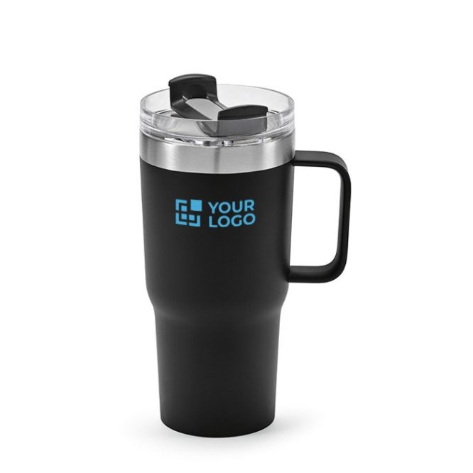 Tazza termica in acciaio inox riciclato con tappo girevole da 490ml