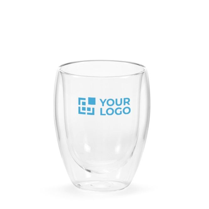 Bicchiere in vetro borosilicato a doppia parete da 300ml