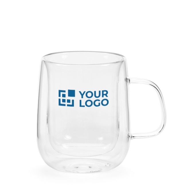 Tazza in vetro borosilicato a doppia parete da 400 ml
