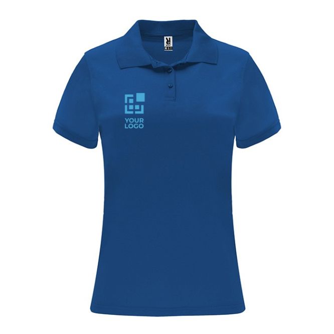 Polo tecnica da donna in piqué di poliestere 150 g/m² Roly