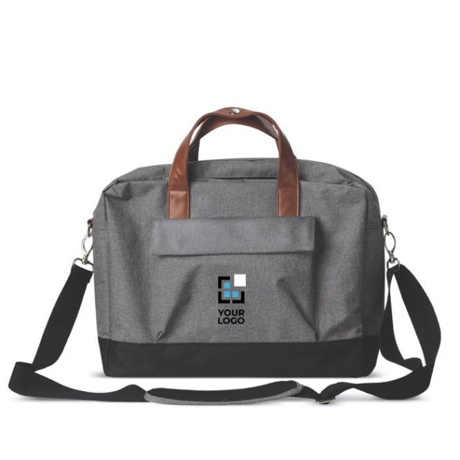 Cartella porta computer da 15” in poliestere con manici e tracolla