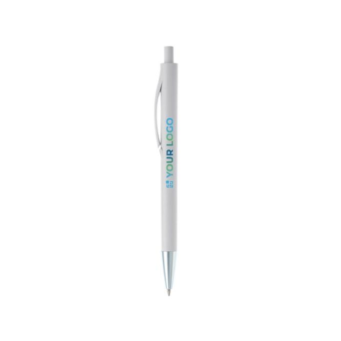 Penna a sfera di plastica ABS con punta metallizzata e inchiostro blu