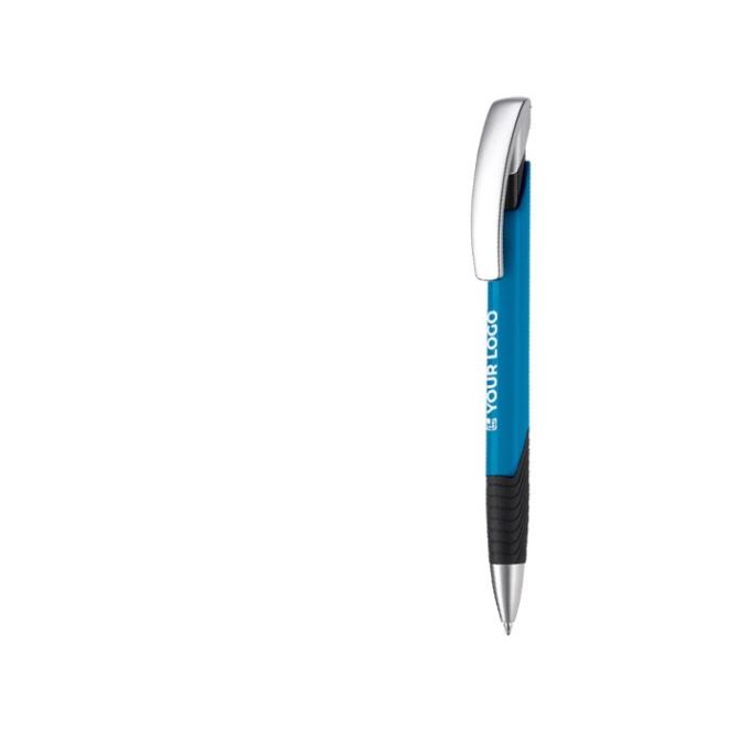 Penna con impugnatura testurizzata color bianco