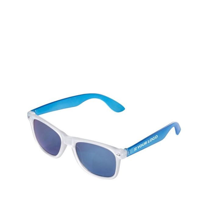 Occhiali da sole con montatura glacé e lenti con protezione UV400