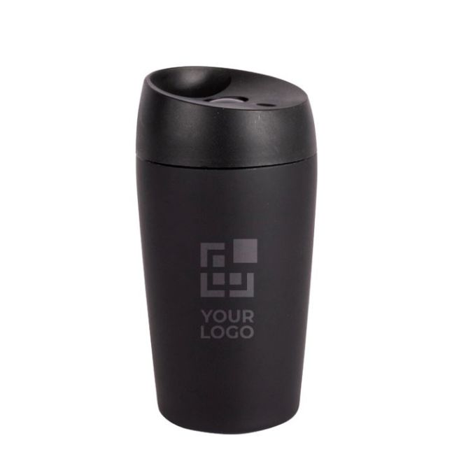 Bicchiere take away in acciaio inox con finitura gommata da 240ml