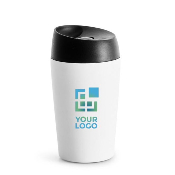 Bicchiere take away con pulsante di apertura e chiusura da 240ml