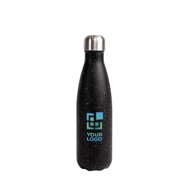 Borraccia di acciaio a doppia parete con design a puntini da 500ml