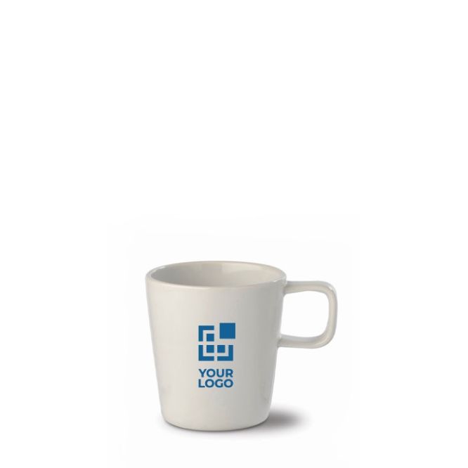 Tazza di porcellana con manico quadrato alto da 180 ml