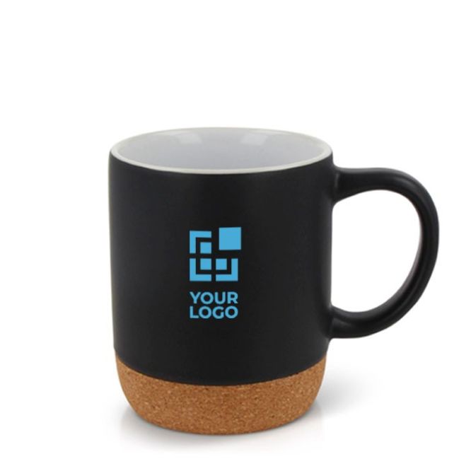 Tazza in gres con fondo in sughero da 250ml