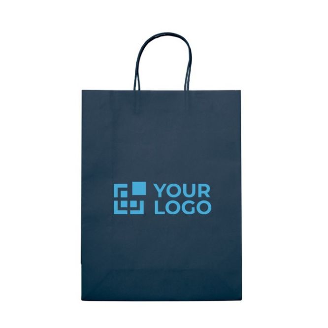Borsa di carta kraft di colori grande per regalo 120 g/m2