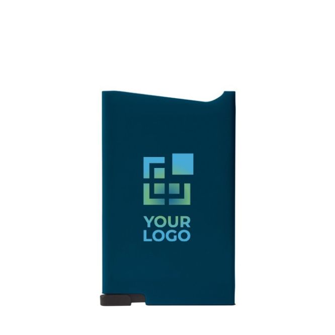 Portacarte in ABS di vari colori con pulsante e protezione RFID