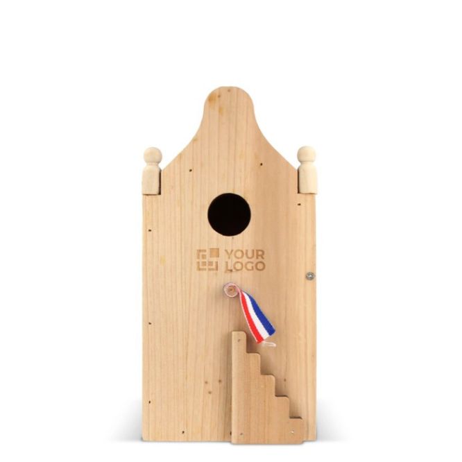 Casetta in legno fatta di legno FSC speciale per uccelli