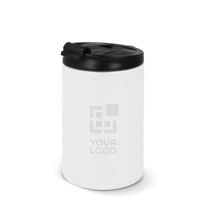 Bicchiere da asporto anti goccia in acciaio inox colorato 200ml