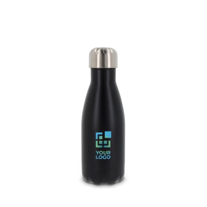 Borraccia in acciaio inox a doppia parete con tappo argentato 260ml