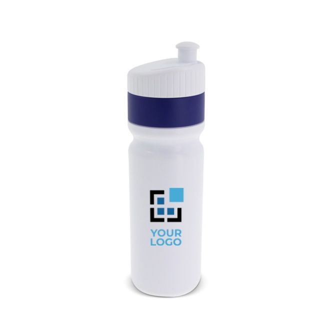 Borraccia sportiva di plastica BPA free con dettaglio colorato 750ml
