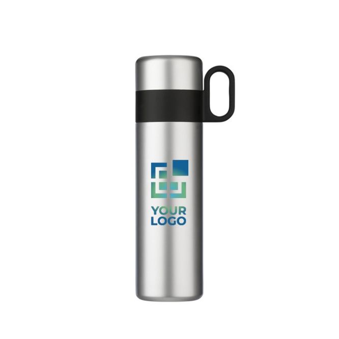 Thermos in acciaio con tappo con manico che diventa una tazza 350ml
