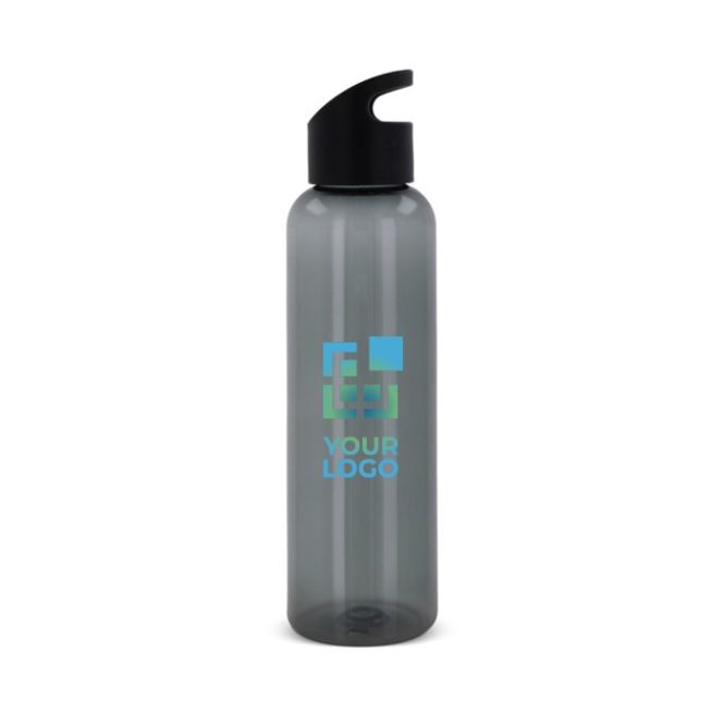 Borraccia in rPET trasparente colorata con tappo geometrico 600ml
