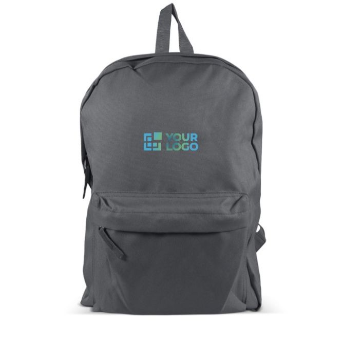 Zaino classico in rPET con tasca frontale disponibile in 8 colori 20l