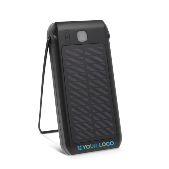 Batteria esterna da 10.000mah con torcia a energia solare con 18 LED