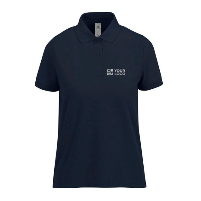 Polo da donna a maniche corte in cotone Optimium™ filato 210 g/m² B&C color blu mare