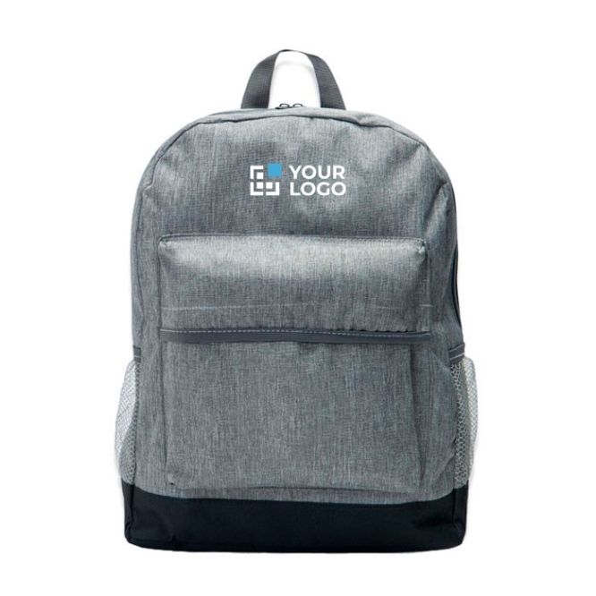 Zaini con logo in poliestere 600D con base nera e tasca per pc da 13''