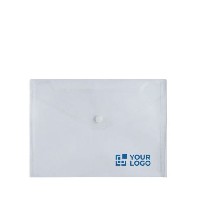 Cartellina portadocumenti formato A5 in plastica trasparente 80g/m²