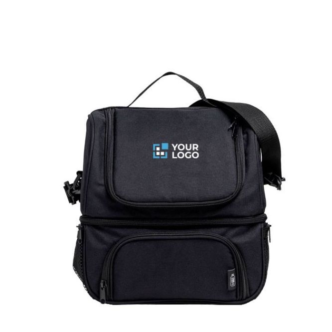 Borsa termica con tracolla realizzata con bottiglie riciclate rPET