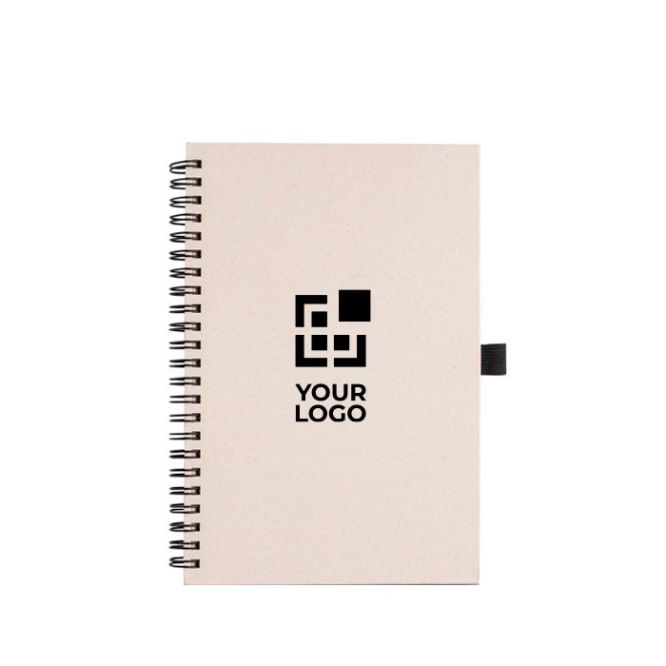 Block notes A5 con pagine neutre fatto con cartoni del latte riciclati