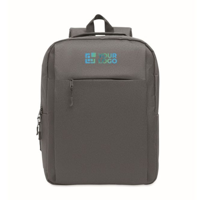 Zaino in rPET con scomparti interni per pc da 15'' e tablet da 10''