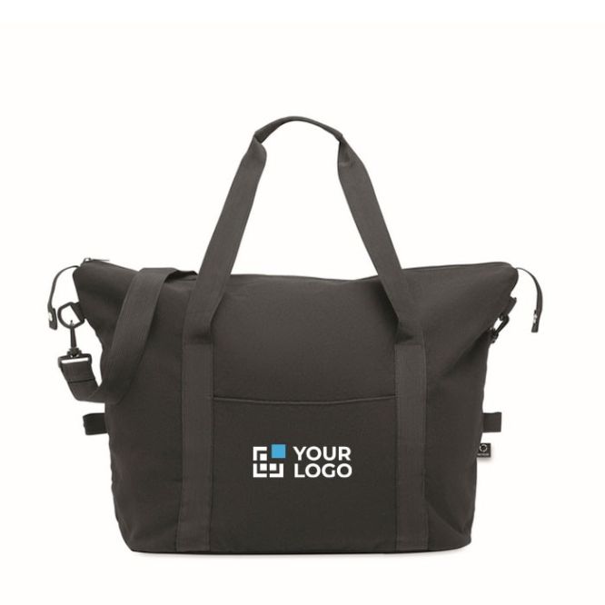 Borsa da viaggio con fodera in rPET 210D e tracolla regolabile