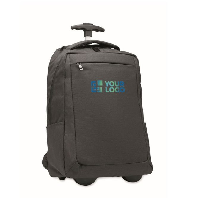 Zaino trolley in poliestere rPET con scomparto per portatile da 15''