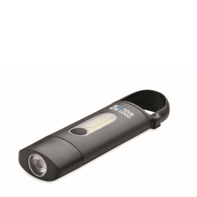 Torcia tascabile COB con 3 modalità di illuminazione e moschettone