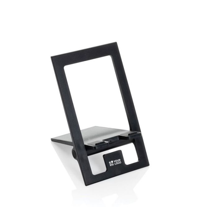 Supporto per cellulare pieghevole ed imbottito in plastica riciclata