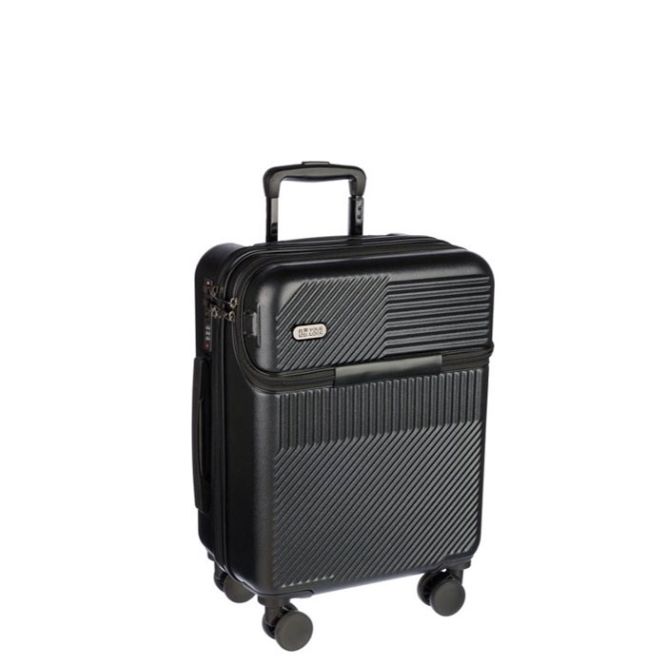 Trolley in ABS con tasca frontale per pc, lucchetto e attacco USB