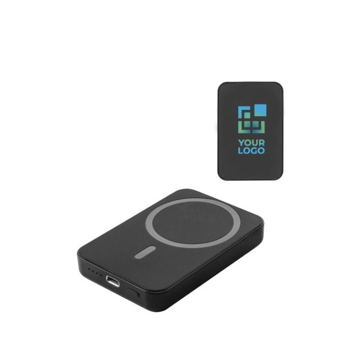 Powerbank magnetico in rABS da 5.000mAh con caricatore wireless da 15W