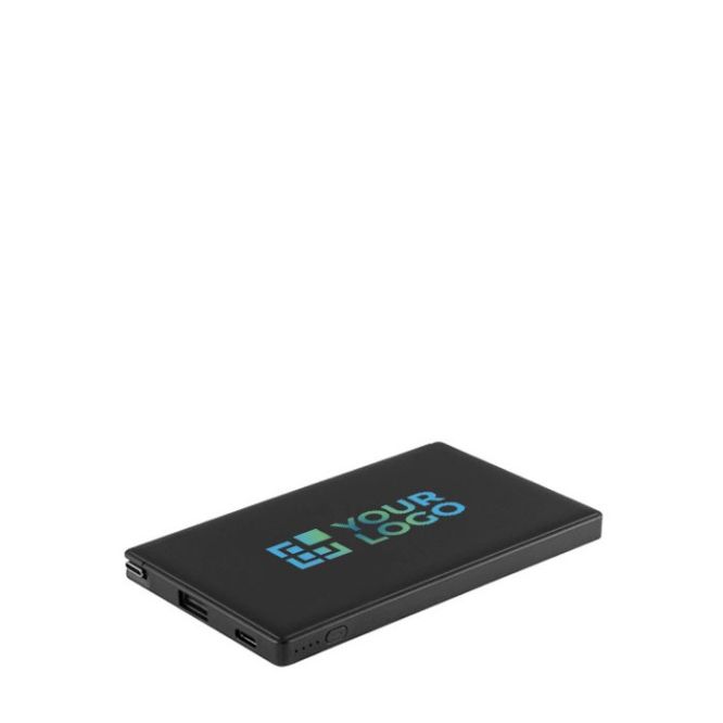 Powerbank leggero in ABS riciclato da 4.000mAh con parta USB A e C