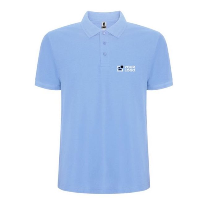 Polo da uomo in tessuto piqué di cotone e poliestere 190g/m² Roly
