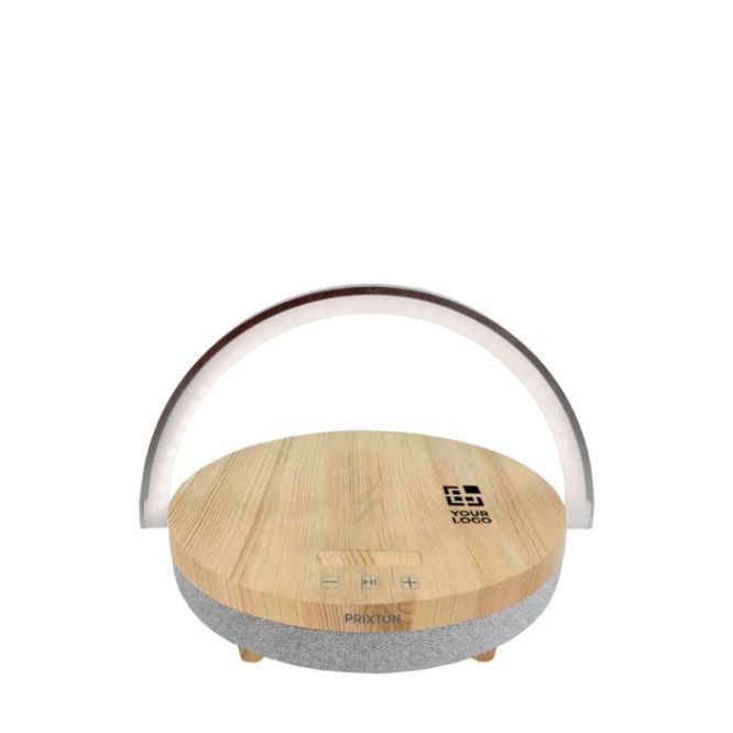 Altoparlante Prixton da 10W con luce LED e base di ricarica wireless