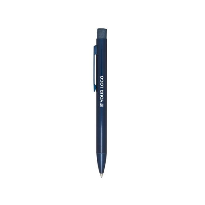Penna a sfera in ottone riciclato con clip in ferro e inchiostro nero