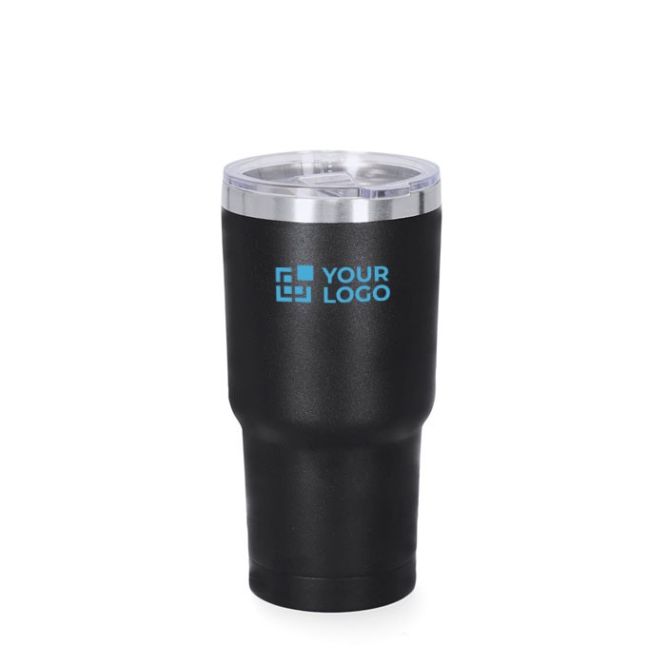 Bicchiere termico in acciaio inox con apertura nel tappo da 530ml